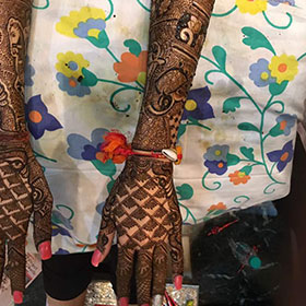 Bridal mehandi design in delhi